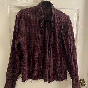 cropped flannel